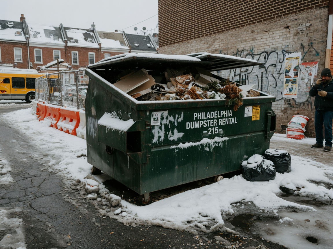 Winter Dumpster Rental Considerations in Philadelphia